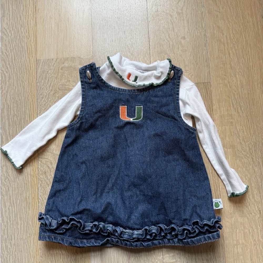 Sara Lynn Togs vintage University of Miami Hurricanes dress